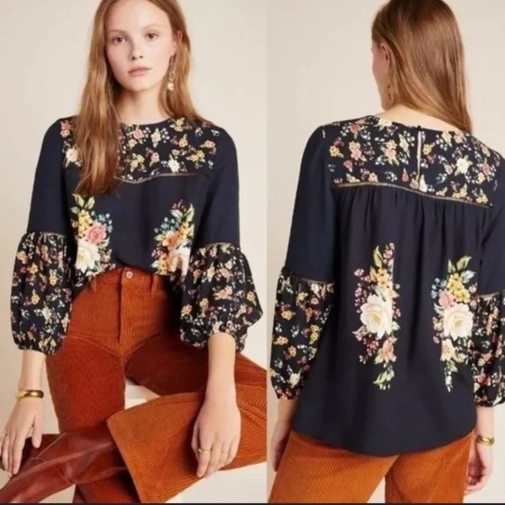 Anthropologie Farm Rio Estelle Blouse